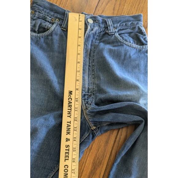 1950’s Lady Levis 701 Big E Selvedge Denim Blue Jeans Talon Zipper Altered 26 - Picture 11 of 16
